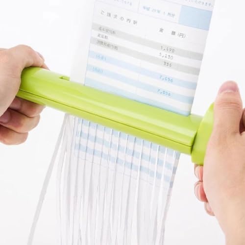 1 pieza de papel triturador de mano, papel triturador de mano portátil, mini trituradora de documentos manual para máquina de corte de tiras para el hogar, trituradora de papel automática, máquina de