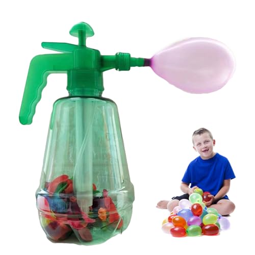 Wasserbomben Füllflasche, Wasserballon Pumpe Mit 500 Luftballons, Air Balloon Pumpen, Sommer Outdoor Wasserspielzeug Für Kinder Und Erwachsene (Zufällige Farbe)