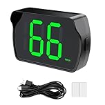 GUGUMO GPS Car HUD Digital Speedometer, MPH Speed Meter with LED Large Font Head Up Display, Plug Play for Car Truck Motor SUV Golf Cart All Vehicles