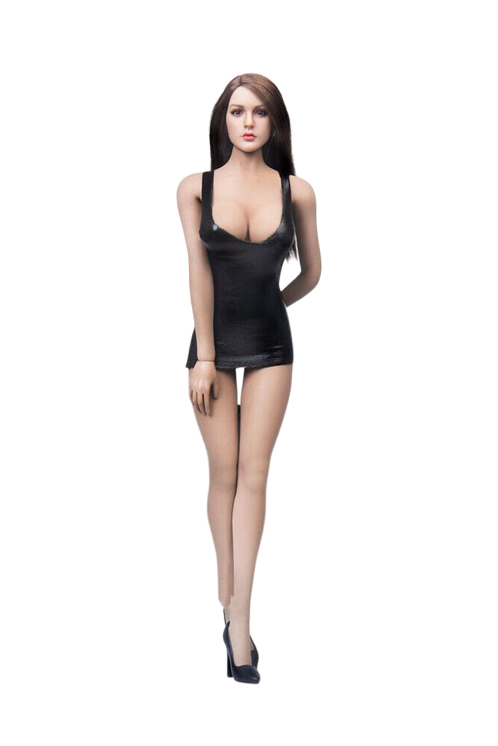 Robe noire longue 1/6 haute compatibilité pour corps PH TBL JO