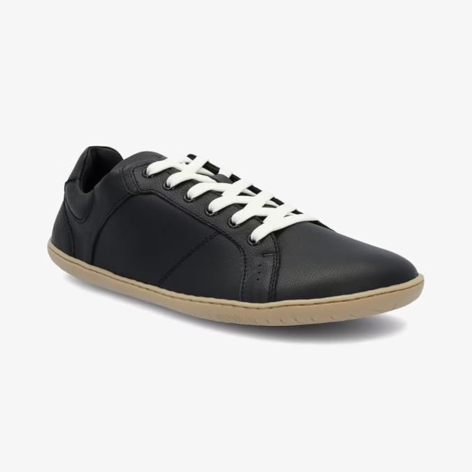 GROUNDIES Blaze Barefoot+ Sneakers for Men - Lightweight Barefoot Shoes for Men with Wide Toe Box, Flexible Zero Drop Outsole, Black