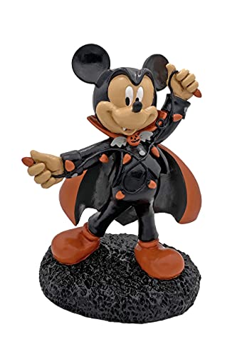 BACKYARD GLORY Disney Mickey Mouse Dracula Costume Halloween Outdoor Garden Statue, 8 inches Tall, Officially Licensed Disney Product