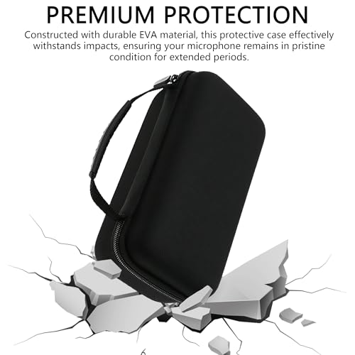 Musiin Video Microphone Case Compatible with Rode VideoMic Pro VideoMic Pro+ Plus DSLR Microphone Camera Protective Cover, Easy-to-Carry Storage(Black) - Thumbnail 5