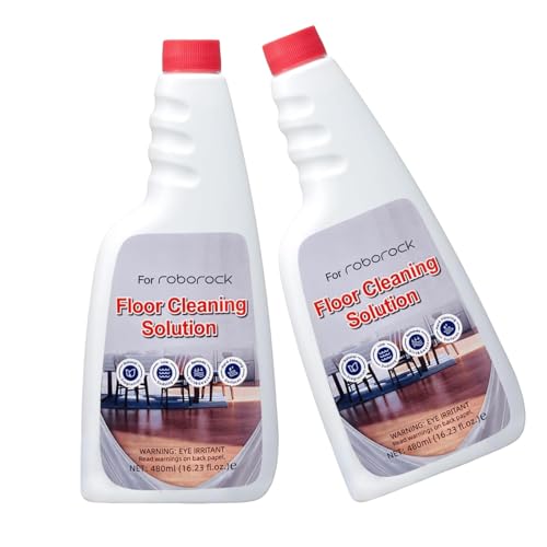 2-Pack Multi-Surface Floor Cleaning Solution Compatible with Roborock S8 S7 Qrevo Q5 Q7 Q8 Series All Robot Vacuums & Wet and Dry Vacuum Cleaners Pet Friendly Floor Cleaner for Mopping Fresh Scent