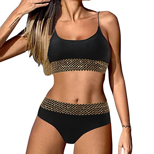 Camiseta Mimo Mujer Camiseta de Manga Corta para Mujer, Blusa Plisada de Verano con Cuello de, Camiseta Informal, Blusa Tipo túnica Suelta con Bolsillo Camisetas Bikinis Mujer (Black, L)