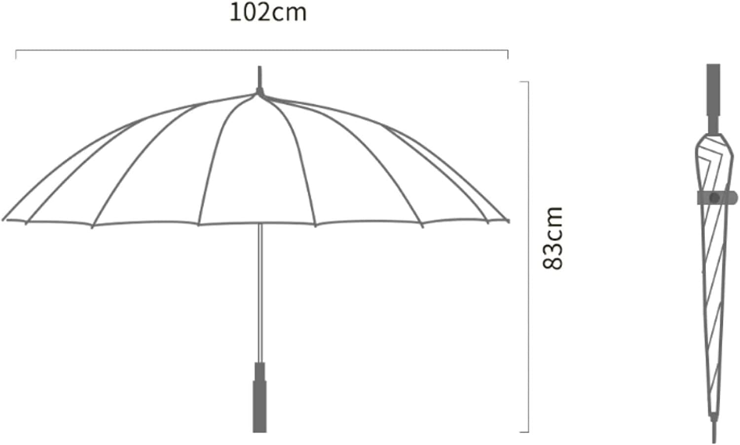 Portable Umbrella for Travel Long Handle Umbrella Double Umbrellas Large Reinforced Strong Wind-Resistant Automatic Umbrella for Men and Women Umbrella Outdoor(Blue)