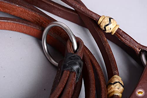 Hilason Wsrs/00159- Argentinian Rommel Reins | Roping Reins | Leather Roping Reins | Barrel Reins For Horses | Roping Reins For Horses #TOP2