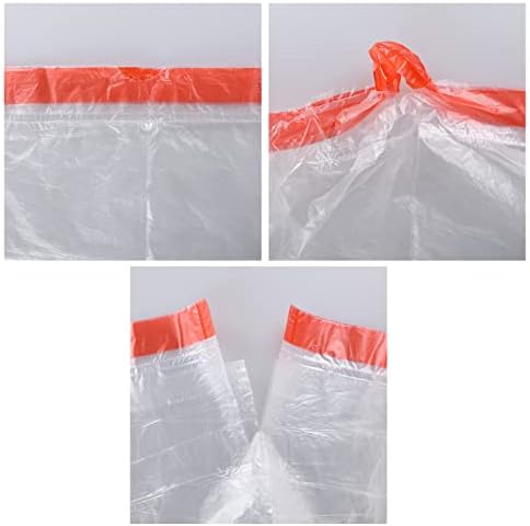 Jandson 6 L Small Drawstring Bin Liners, Clear Trash Bin Bag, 120 Bags