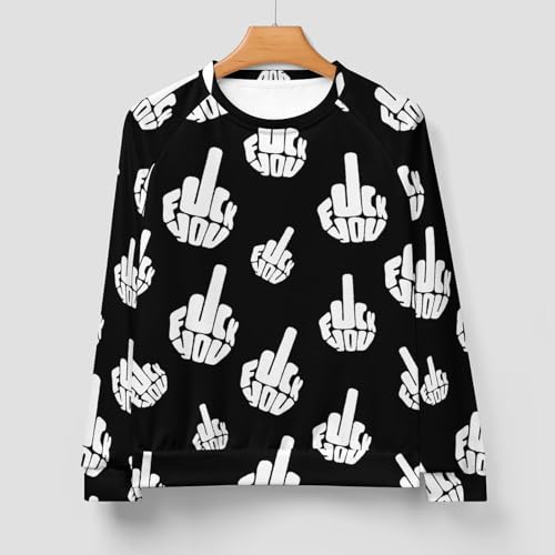 Fck You Men's Crewneck Sweatshirt Pullover Long Sleeve Casual Tops3