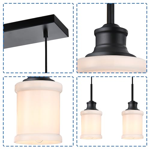 MELUCEE 44.5" Modern Linear Chandelier for Dining Room, 6-Light by MELUCEE - Used condition - Image 5