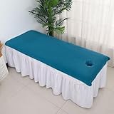 Toalla de baño salón Belleza Engrosada, Cama con Orificio, Grande Masaje Sala Salud, Absorbente, Borde Grueso Suave 80 * 180