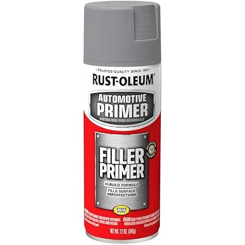 Rust-Oleum 249279 Automotive Filler Primer Spray, 11 oz, Gray