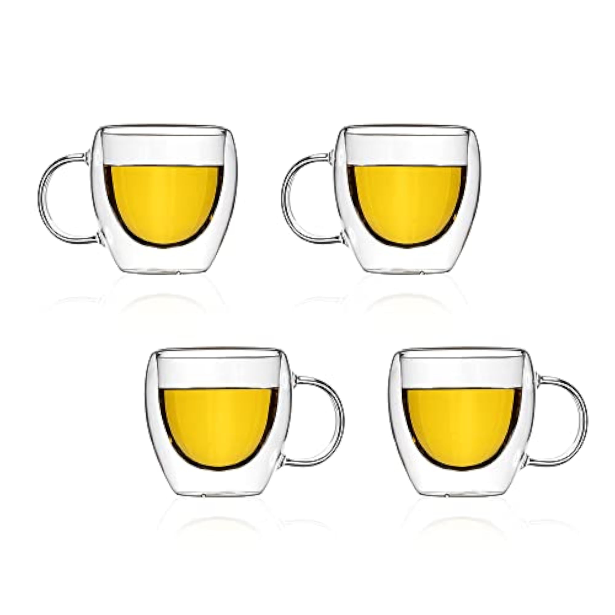 Borosilicate Double Walled Glass Tea & Coffee Mug, 150ml