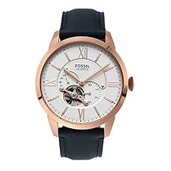 Blue Leather/Rose Gold