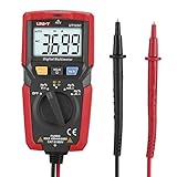 multimetro digital uni-t ut33c 【Fácil de usar】 El multímetro digital tiene una forma de súper sensación y está perfectamente construido. Presenta un rendimiento estable, alta precisión, bajo consumo de energía, estructura novedosa, segura y confiable. Diseño de tamaño portátil: el cuerpo del multímetro es compacto, pesa solo 210 g, fácil de transportar, fácil de usar con una mano, adecuado para el hogar, fábricas, escuelas, automóviles y otros comprobadores eléctricos y mantenimiento.