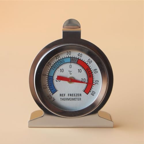Termómetro de refrigerador con pantalla grande para refrigeradores, congeladores, cámaras frías, enfriadores y otras soluciones de almacenamiento a baja temperatura