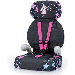 Bayer Design- Silla de Coche, Accesorios de Muñeca, Comcinturón, Moderno, Color Negro, Estrellas Comhada (67506Aa)
