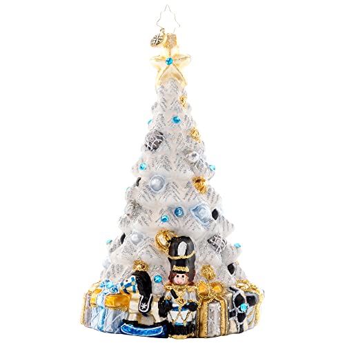 Christopher Radko Hand-Crafted European Glass Christmas Tree Decorative Ornament, Sparkling Winter Spruce Christopher Radko Hand-Crafted European Glass Christmas Tree Decorative Ornament, Sparkling Winter Spruce