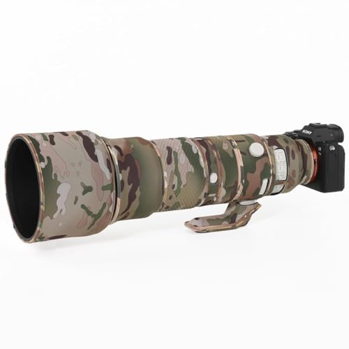 ZZQ&CCF Waterproof Camo Lens Coat for Sony FE 400-800mm f/6.3-8 G OSS Camouflage Lens Rain Protective Cover SEL400800-#QDXMC All Terrain Camouflage