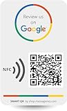 Reusable Google Review Sticker – QR & NFC Tap for iPhone & Android – Boost My Reviews – Easy Setup at Home | by MESSAGENES