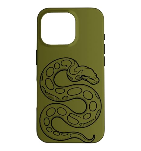 Ball Python Sketch �~�j�}���X�g�� - �O���[�� �X�}�z�P�[�X iPhone 16 Pro �p