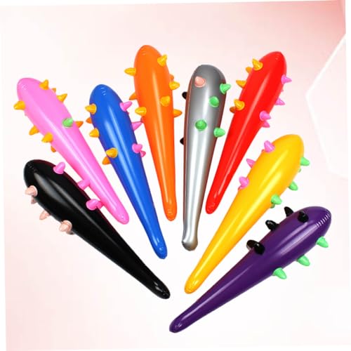 Toyvian 24 Pcs Mulher Cheerleading Prop Inflável Badalo Martelos Infláveis ​​Taco De Beisebol Varas