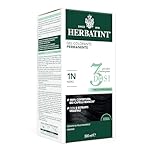 Herbatint Gel Colorante Permanente 3Dosi, 300ml - 1N Nero, Senza Ammoniaca, per Pelli Sensibili, 100% Copertura Capelli Bianchi, con 8 Estratti Naturali Bio