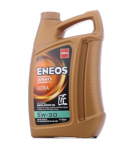 ENEOS X ULTRA Motoröl 5w30 Longlife 4L - Vollsynthetisch Motorenöl 5w-30 mit Organischen Zusätzen - 5w30 Motor Öl mit Weniger Kraftstoffverbrauch - Verlängerte Ölwechselintervalle