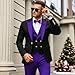 CYANDUSTY Mens 3 Piece Sage Green Tuxedo Suits for Men Slim Fit Wedding Double Breasted Tux Fashion Formal XL