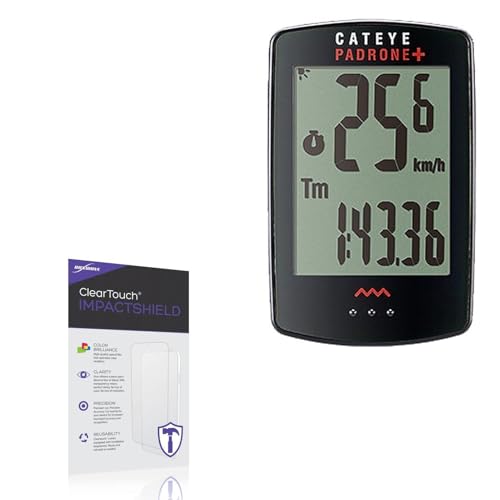 BoxWave Screen Protector Compatible With CatEye Padrone+ - ClearTouch ImpactShield (2-Pack), Impenetrable Screen Protector Flexible Film