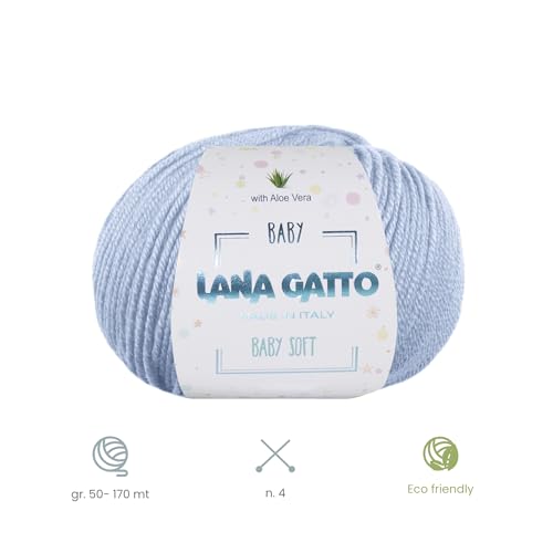 Baby Soft Yarns for Crocheting and Knitting 100% Merino Wool Treated with Aloe Vera - Image 3