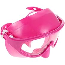 Mipcase Freediving Full Face Mask with Anti-Fog Lenses and Nose Cover, Magenta Snorkeling Gear for Adults, Leak-Resistant Scuba Diving Equipment for Ocean and Pool Use