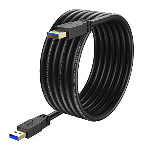 XXone USB 3.0 A to A Cable 20ft,Type A Male to Male Cable Cord for Data Transfer Hard Drive Enclosures Printers Modems Cameras