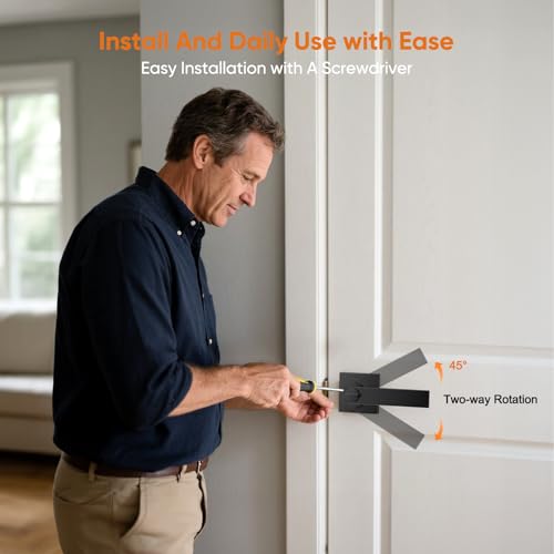 Black Door Handles Interior, 2 Pack Door Knob, Door Lock with Key, Lever Door Handle, Heavy Duty Door Knobs, Keyed Alike Door Locks for Entry Door/Bedroom, Matte Black by YYTDZSW - Image 6