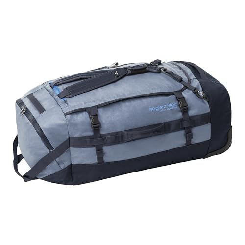 Eagle Creek Cargo Hauler Wheeled Duffel Sac de Voyage Pliable avec roulettes Grand Sac Duffle Bag en TPU résistant à l'abrasion et à l'eau, Bleu Glacier,...