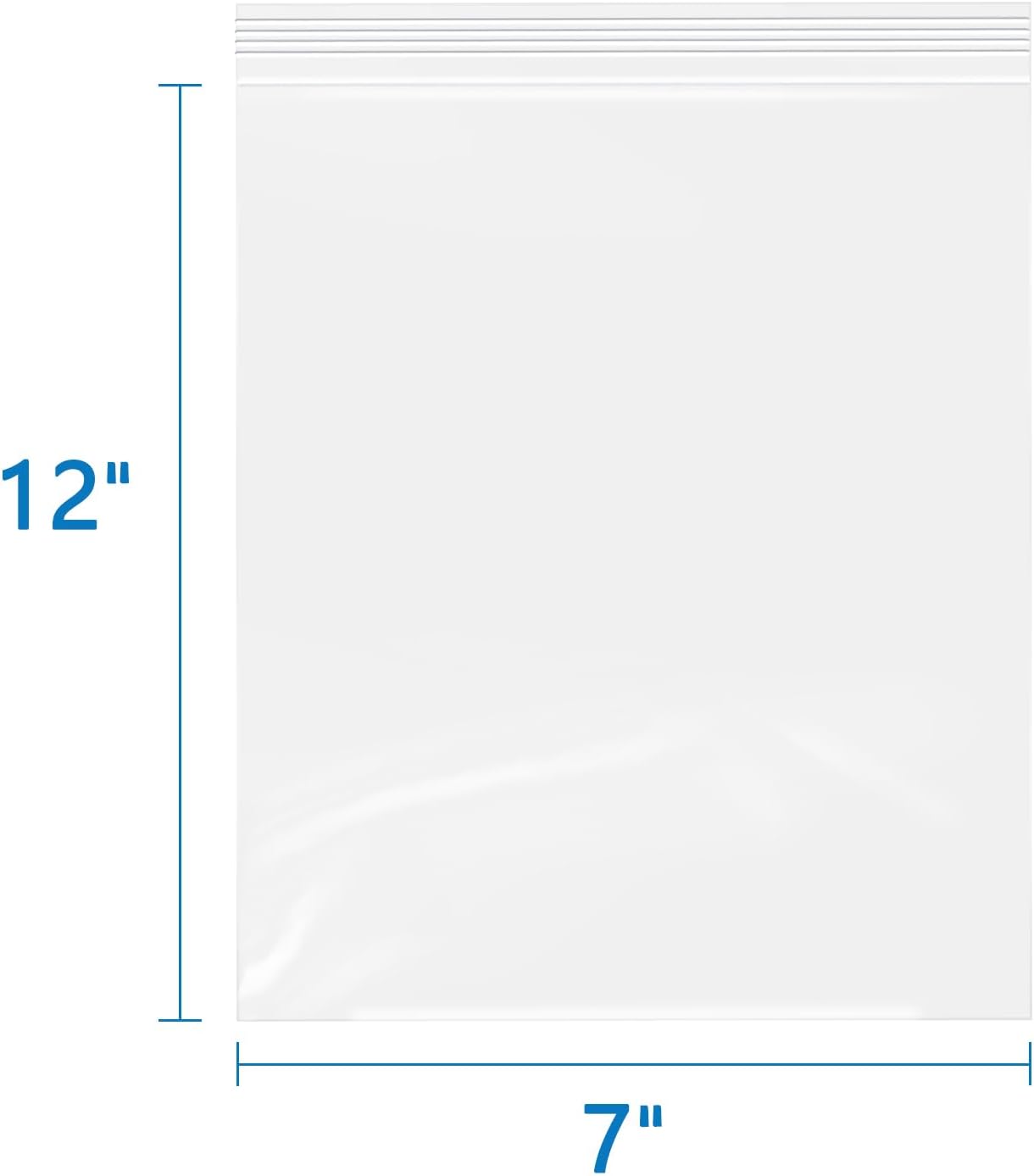 iMailer- 7" x 12" 200 Pack- 2 Mil Resealable Zip Bags- Clear Plastic Bags with Zip Top Lock for Storage, Organizing, Crafts, Travel