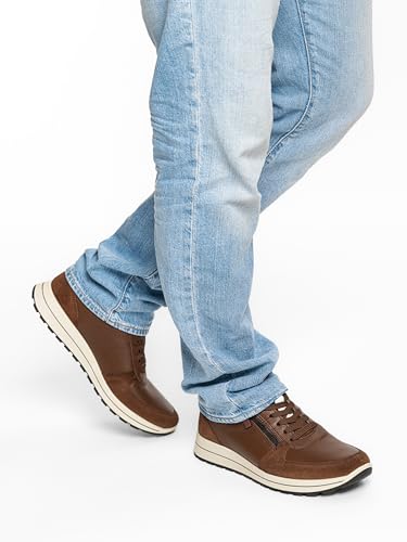 Basket Ara Matteo homme moka blanc taille 46 large - 2