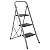 Smartxchoices 3-Step Folding Ladder with Handgrip Wide Anti-Slip Platform, Lightweight Steel Ladder ,330 lbs Load Capacity Step Ladder, Portable Steel Step Stool for Kitchen Shop