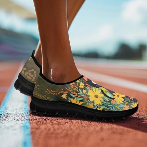 Image of Womens Slip On Walking Shoes Non Slip Loafer Breathable Holiday Travel Shoe Lightweight Casual Low Top Sneakers SizeUS 5.5-11.5