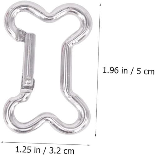 Miniatura 8 de HAKIDZEL 10pcs Carabiner Natacion Accesorios Car Key Chain Outdoor Accessories Geometric Carabiner Buckle Water Bottle Carabiner Buckle Screw Gate
