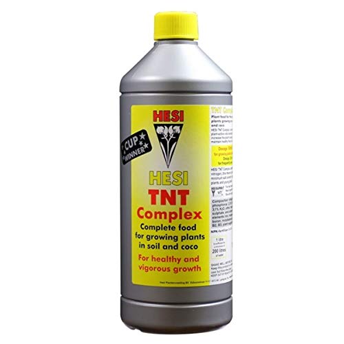 Fertilizante Estimulador Hesi TNT Complex Abono Bio Mineral Crecimiento para Cultivos de Cannabis y Marihuana. Mejora su Crecimiento y Floración. Aditivo. Producto CE. 500Ml