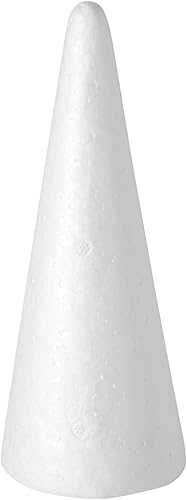 Miniatura 8 de Juvale Conos de espuma con formas de cono para manualidades, 2.87 x 7.25 pulgadas, poliestireno blanco, paquete de 12 unidades, decoración y