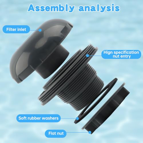 Mellisore P6H1317 Pool Inlet and Outlet Filter Replacement Kit with Gasket by Mellisore - Used condition - Image 8