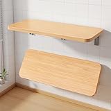 Platzsparender Klapptisch mit verstellbarer Ablage - Einfache Installation für Arbeitszimmer, Bars, Balkone, Wohnzimmer - Multifunktionales Klappmöbel für kleine Räume