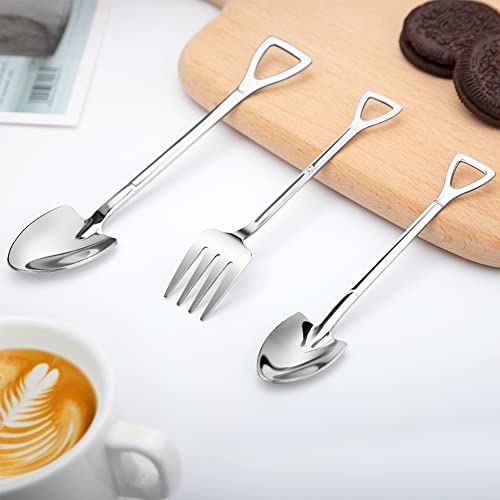 6 Pcs Stainless Steel Salad Forks Dessert Forks Set, Metal Forks For Home Kitchen Restaurant Hotel, Mirror Finish And Dishwasher Safe, 4.76 Inches #TOP2