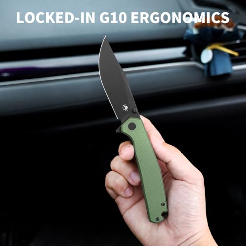Image of Lancet Pocket Knife, Swedish 14C28N EDC Knife, G10 Folding Knives