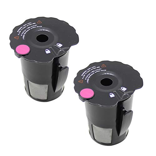 Joyparts Replacement Parts My K-Cup 119367 Black Reusable Coffee Filters ，Compatible with Keurig Coffee Makers 2.0 K200 K250 K300 K350 K400 K450 K460 K475 K500 K550 K560 K575 Brewers （2 Packs）