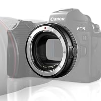 Canon EOS R7 Kamera spiegellose Camera & Bajonettadapter EF-EOS R mit Objektiv-Steuerring für EOS R Systemkameras kompatibel mit EF und EF-S Objektiven Schwarz – Ansicht 6