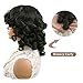 Short Curly Wigs for Women - Loose Curly Wig with Bangs, Afro Curly Wig, Big Curly Hair Wig with Bangs - Synthetic Wigs for African American Women (Natural Black)