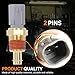 Automost Engine Coolant Temperature Sensor 5149077AB Compatible for Ram 1500 2500 Compatible for Chrysler 200 300 Town&Country Compatible for Jeep Cherokee Commander Wrangler